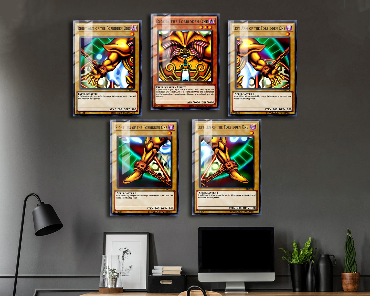 Yugioh Exodia the Forbidden One Metal Poster Set