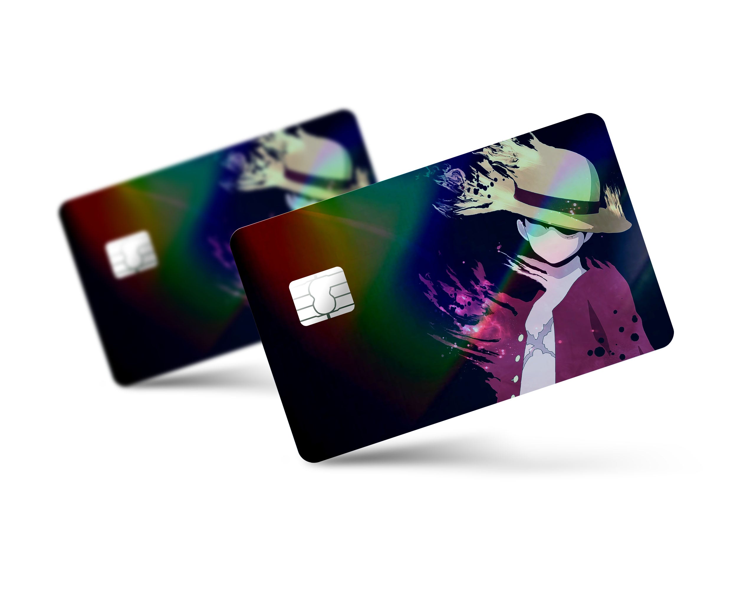 One Piece Luffy Fade Holographic Credit Card Holographic Credit Card Skin –  Anime Town Creations