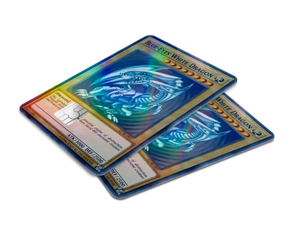 Yu Gi Oh Blue Eyes White Dragon Holographic Credit Card Skin