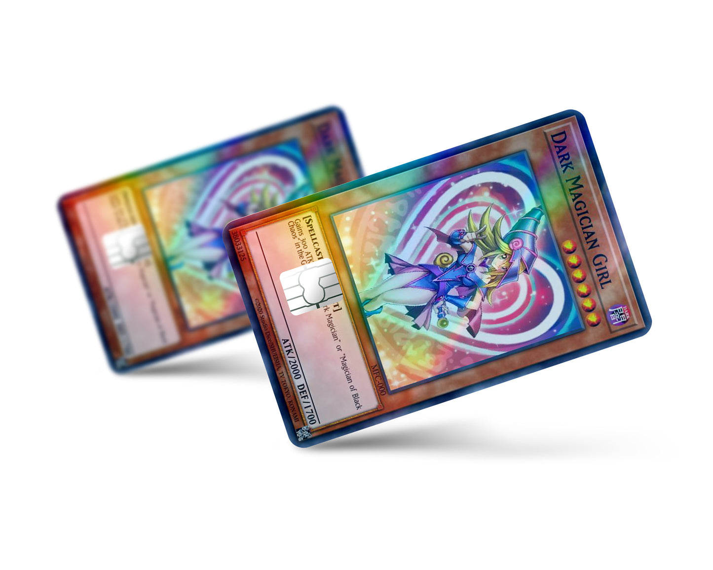 Yugioh Girl Dark Magician Holographic Credit Card Skin