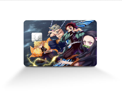 AnimeTown Credit Card Demon Slayer Mugen Train Squad Full Skins - Anime Demon Slayer Skin