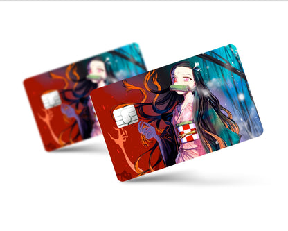 AnimeTown Credit Card Demon Slayer Demon Nezuko Full Skins - Anime Demon Slayer Skin