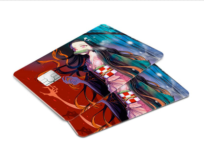 AnimeTown Credit Card Demon Slayer Demon Nezuko Window Skins - Anime Demon Slayer Skin