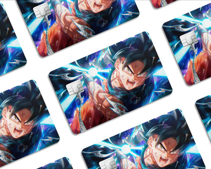 AnimeTown Credit Card Dragon Ball Goku Kamehameha Half Skins - Anime Dragon Ball Skin