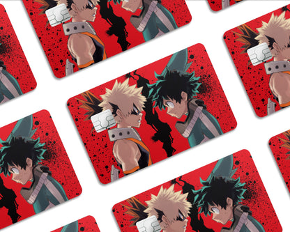 AnimeTown Credit Card My Hero Academia Red Half Skins - Anime My Hero Academia Skin