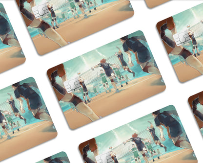 Anime Town Creations Credit Card Haikyuu Teal Mint Half Skins - Anime Haikyuu Skin