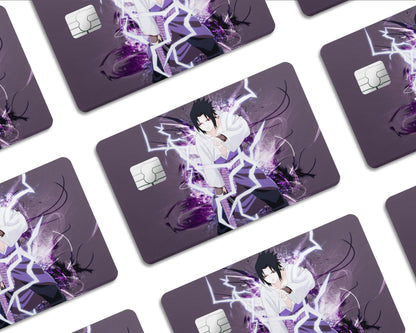 Anime Town Creations Credit Card Sasuke Chidori Current Half Skins - Anime Naruto Skin