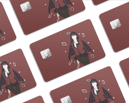 Anime Town Creations Credit Card Kakegurui Yumiko Jabami Minamilist  Half Skins - Anime Kakegurui Skin