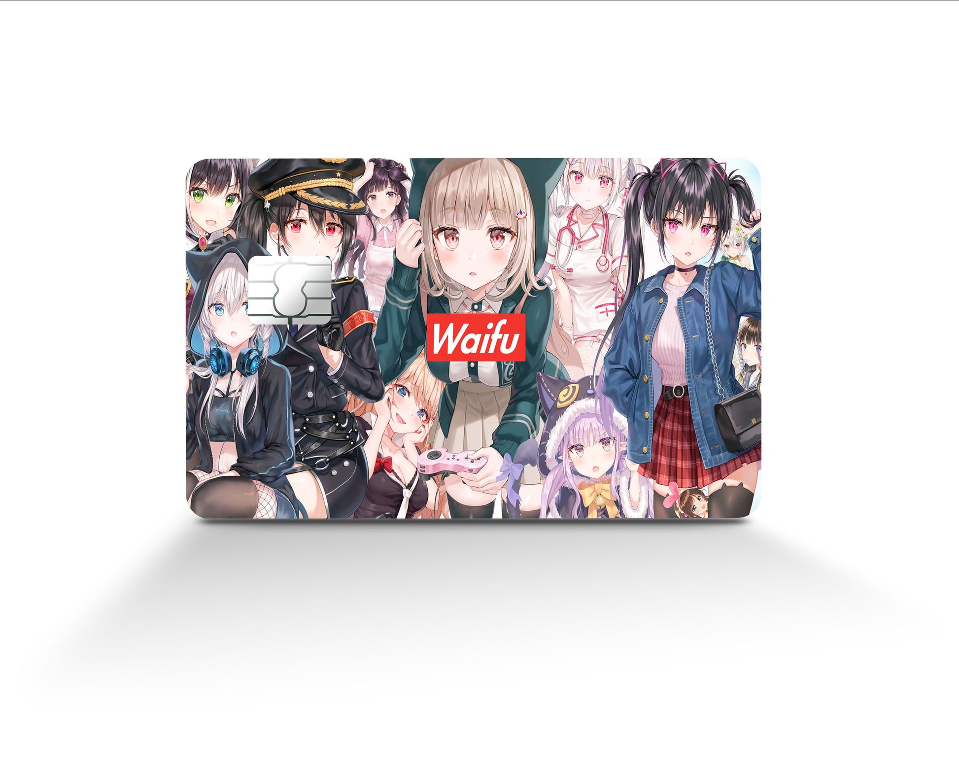  Holographic Credit Card Skin Sticker Cover/Anime Style Debit  Cards Stickers Decal (2) : Office Products