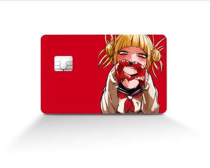 Anime Town Creations Credit Card My Hero Academia Himiko Toga Red Full Skins - Anime My Hero Academia Skin