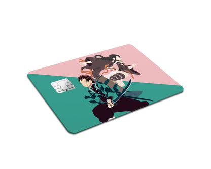 Anime Town Creations Credit Card Demon Slayer Tanjiro & Nezuko Full Skins - Anime Demon Slayer Skin