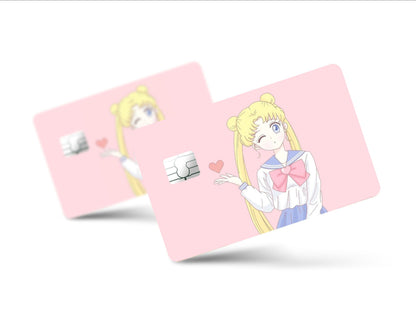 Anime Town Creations Credit Card Sailor Moon Pink Swet Full Skins - Anime Sailor Moon Skin