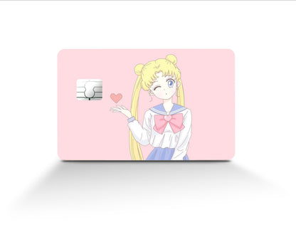 Anime Town Creations Credit Card Sailor Moon Pink Swet Full Skins - Anime Sailor Moon Skin