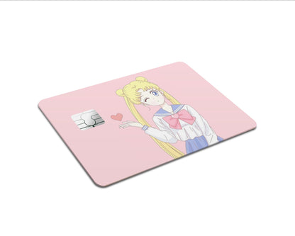 Anime Town Creations Credit Card Sailor Moon Pink Swet Full Skins - Anime Sailor Moon Skin