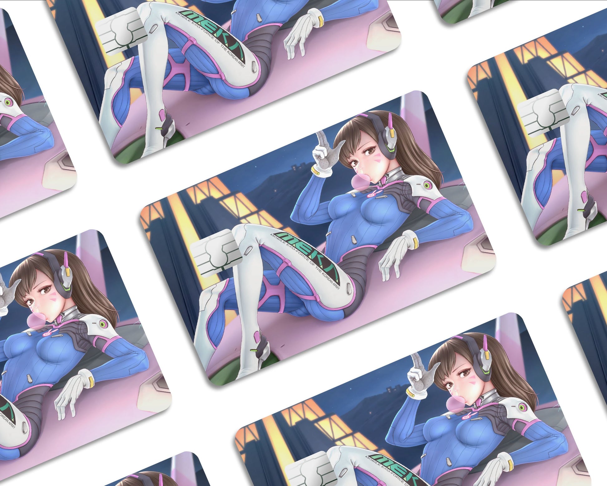 Anime Town Creations Credit Card D.Va Overwatch Half Skins - Pop culture  Skin