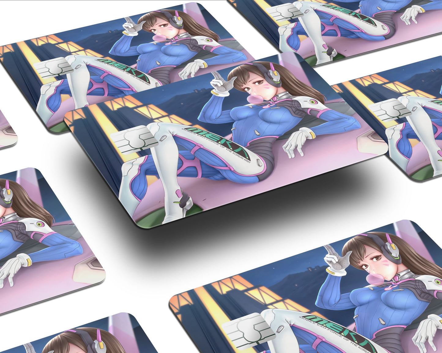 Anime Town Creations Credit Card D.Va Overwatch Half Skins - Pop culture  Skin