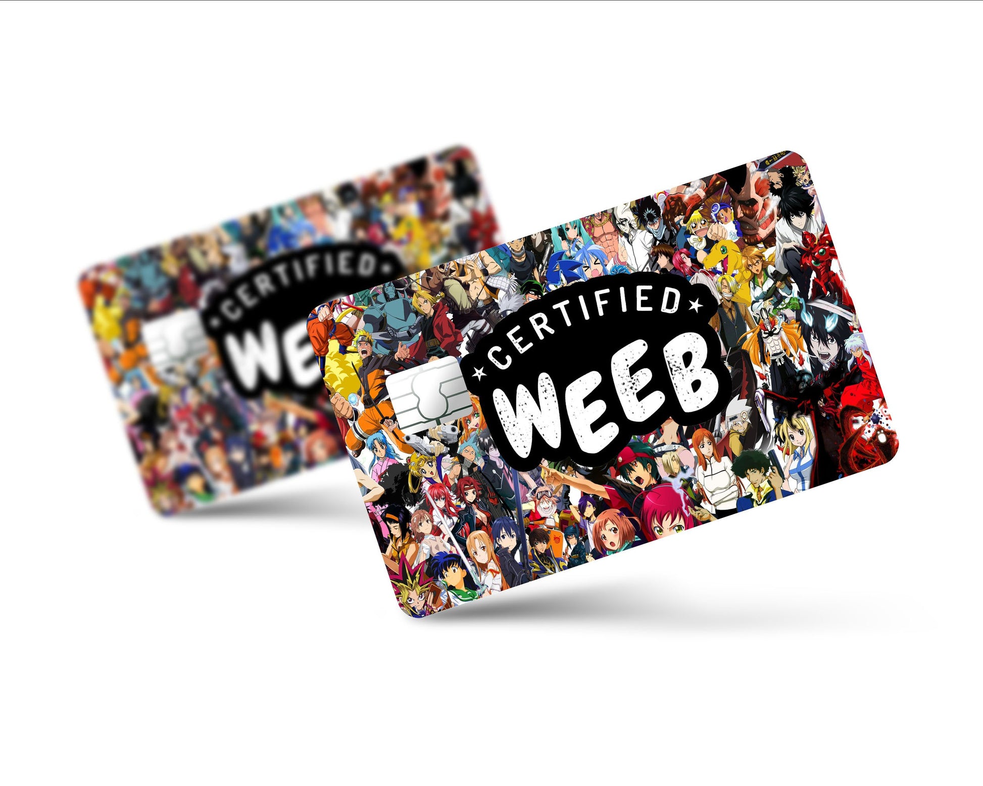 How to apply credit card skins #anime #pokemon #stickers #weeb 