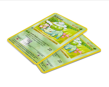 Anime Town Creations Credit Card Bulbasaur Pokemon Card Window Skins - Anime Pokemon Skin