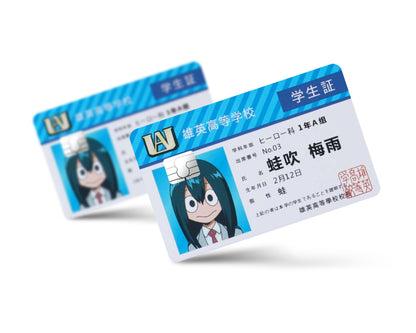 Anime Town Creations Credit Card My Hero Academia Tsuya Asui License Full Skins - Anime My Hero Academia Skin