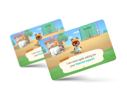 Anime Town Creations Credit Card Animal Crossing Financial Support Full Skins - Anime Animal Crossing Skin