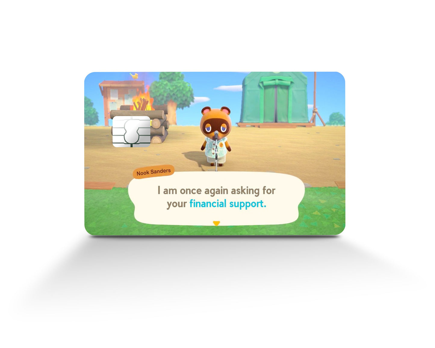 Anime Town Creations Credit Card Animal Crossing Financial Support Full Skins - Anime Animal Crossing Skin