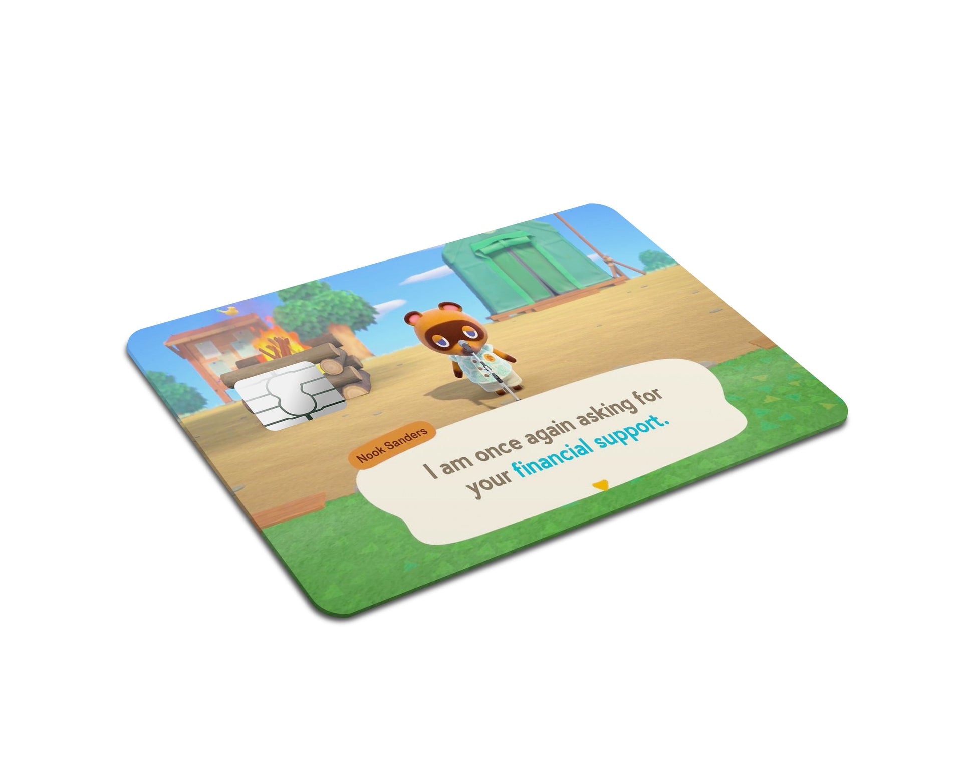 Anime Town Creations Credit Card Animal Crossing Financial Support Full Skins - Anime Animal Crossing Skin