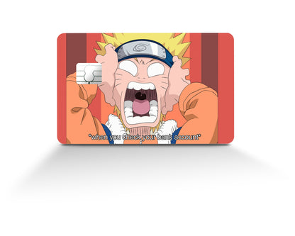 Anime Town Creations Credit Card Naruto Shocked Full Skins - Anime Naruto Skin