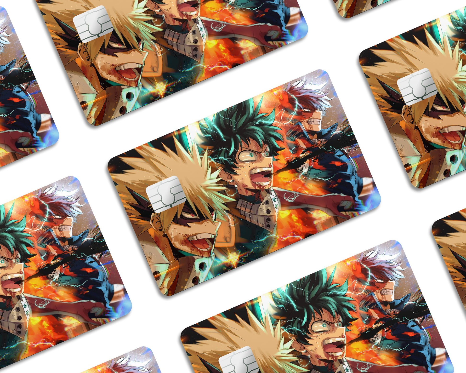 Anime Town Creations Credit Card My Hero Academia Boys Half Skins - Anime My Hero Academia Skin