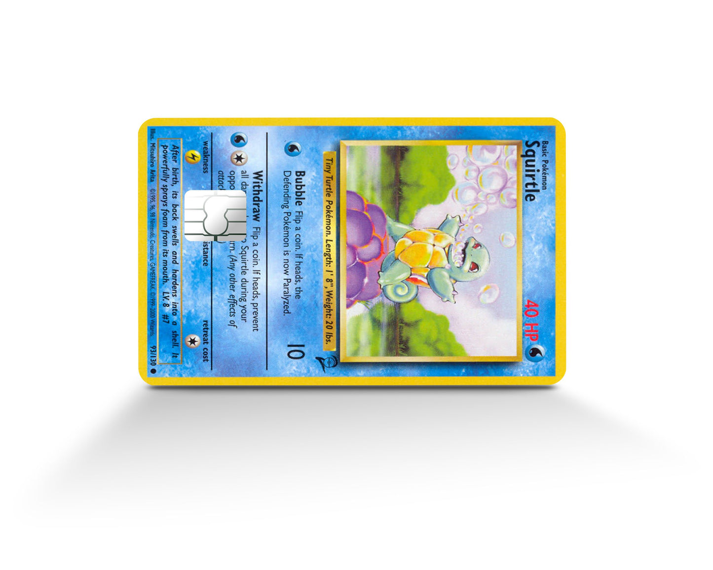 Squirtle Swim Pokemon Debit Card Skin - Wrapime - Anime Skins and