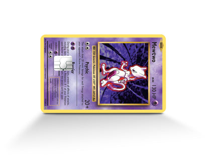 Anime Town Creations Credit Card Mewtwo Pokemon Card Full Skins - Anime Pokemon Skin