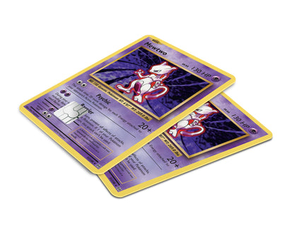 Anime Town Creations Credit Card Mewtwo Pokemon Card Window Skins - Anime Pokemon Skin