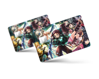 Anime Town Creations Credit Card Demon Slayer Squad Full Skins - Anime Demon Slayer Skin