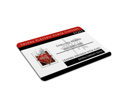 Anime Town Creations Credit Card Final Fantasy Shinra Employee ID Card Full Skins - Anime Final Fantasy Credit Card Skin