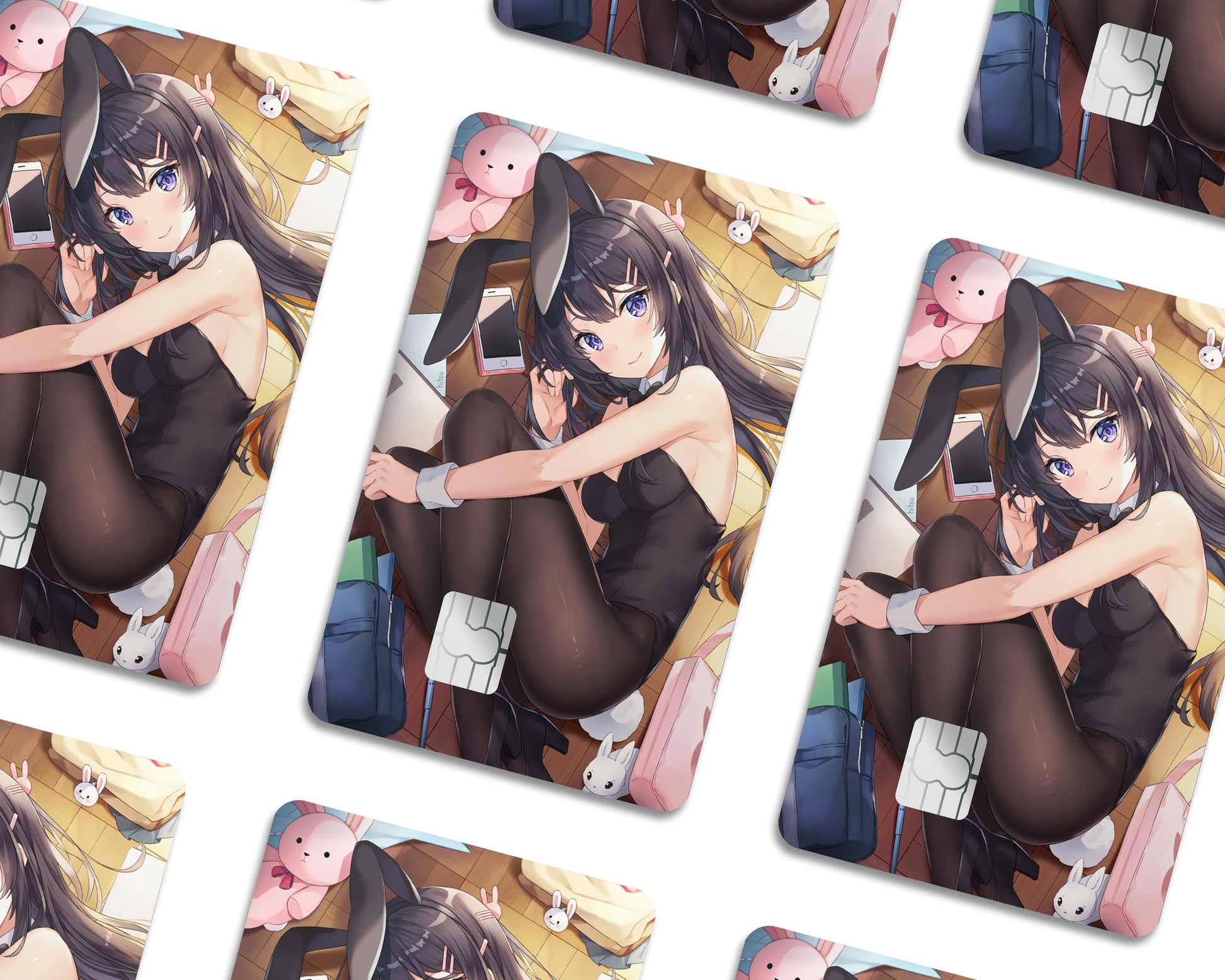 Anime Town Creations Credit Card Bunny Senpai Half Skins - Anime Rascal Does Not Dream of Bunny Girl Senpai Credit Card Skin