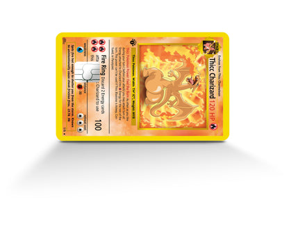 Anime Town Creations Credit Card Thicc Charizard Pokemon Card Full Skins - Anime Pokemon Credit Card Skin