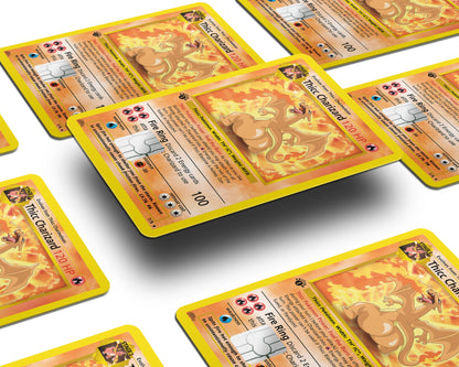 Anime Town Creations Credit Card Thicc Charizard Pokemon Card Half Skins - Anime Pokemon Credit Card Skin