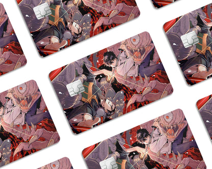 Anime Town Creations Credit Card Jujutsu Kaisen Sugaru vs Yuta Half Skins - Anime Jujutsu Kaisen Credit Card Skin