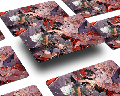 Anime Town Creations Credit Card Jujutsu Kaisen Sugaru vs Yuta Half Skins - Anime Jujutsu Kaisen Credit Card Skin