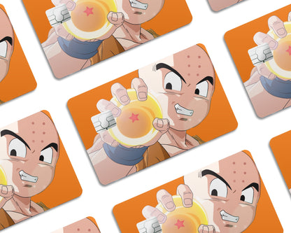 Anime Town Creations Credit Card Dragon Ball Krillin Half Skins - Anime Dragon Ball Credit Card Skin