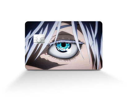 Anime Town Creations Credit Card Jujutsu Kaisen Gojo Eyes Full Skins - Anime Jujutsu Kaisen Credit Card Skin