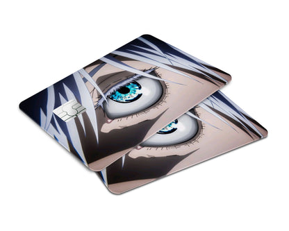 Anime Town Creations Credit Card Jujutsu Kaisen Gojo Eyes Window Skins - Anime Jujutsu Kaisen Credit Card Skin