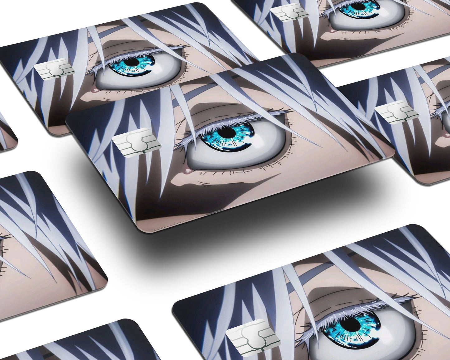 Anime Town Creations Credit Card Jujutsu Kaisen Gojo Eyes Window Skins - Anime Jujutsu Kaisen Credit Card Skin