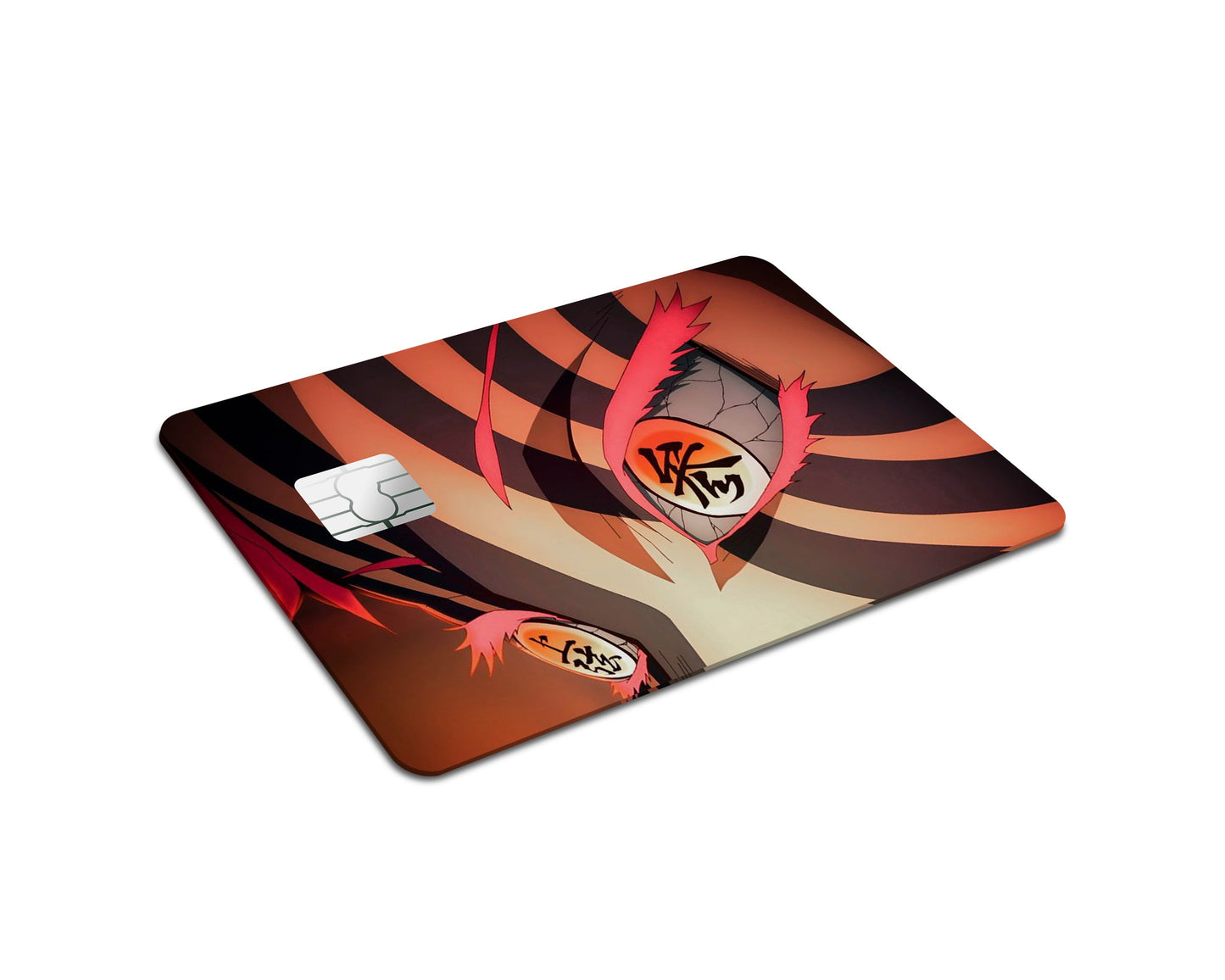 Anime Town Creations Credit Card Demon Slayer Akaza Eyes Full Skins - Anime Demon Slayer Credit Card Skin