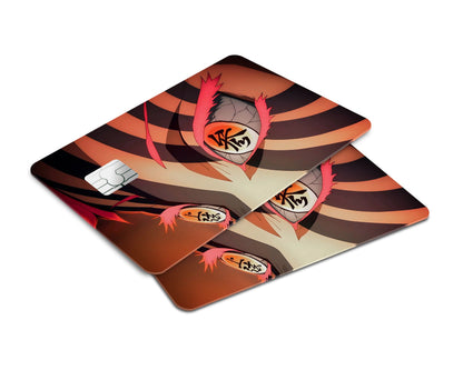 Anime Town Creations Credit Card Demon Slayer Akaza Eyes Window Skins - Anime Demon Slayer Credit Card Skin