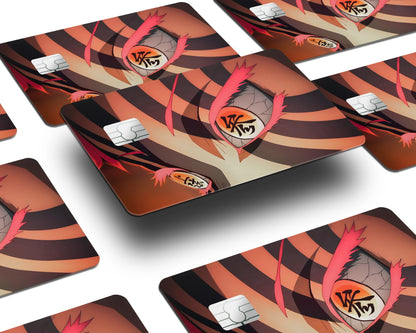 Anime Town Creations Credit Card Demon Slayer Akaza Eyes Window Skins - Anime Demon Slayer Credit Card Skin