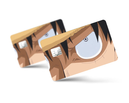 Anime Town Creations Credit Card One Piece Luffy Eyes Full Skins - Anime One Piece Credit Card Skin