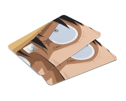 Anime Town Creations Credit Card One Piece Luffy Eyes Window Skins - Anime One Piece Credit Card Skin