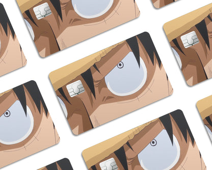 Anime Town Creations Credit Card One Piece Luffy Eyes Window Skins - Anime One Piece Credit Card Skin