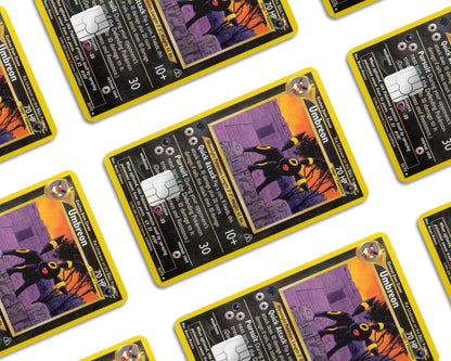 Anime Town Creations Credit Card Umbreon Pokemon Card Window Skins - Anime Pokemon Credit Card Skin