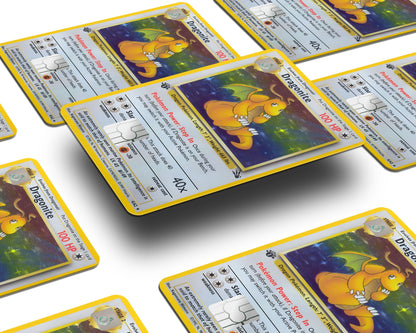 Anime Town Creations Credit Card Dragonite Pokemon Card Window Skins - Anime Pokemon Credit Card Skin